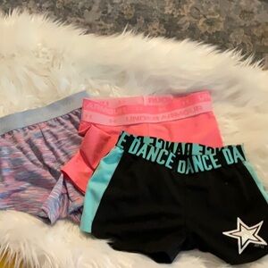 Under Armour Pink and Gray Shorts Trio